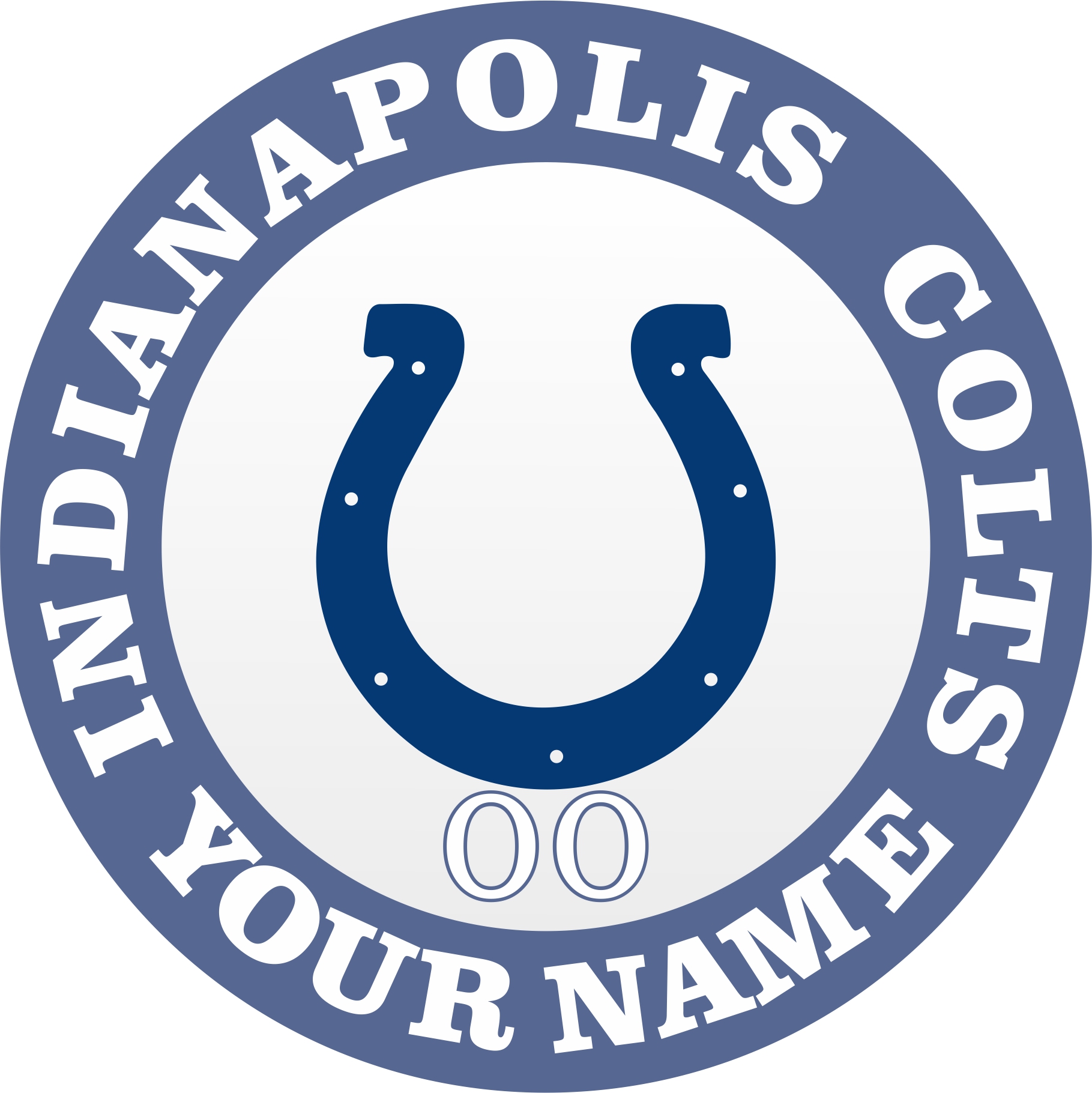 Indianapolis Colts Customized Logo iron on paper